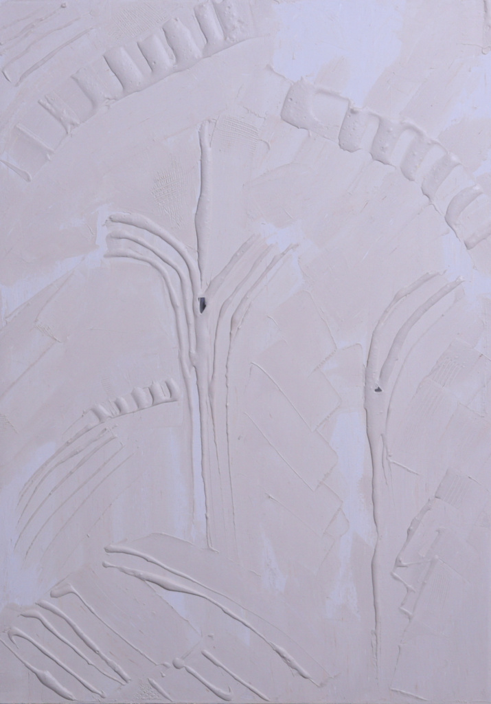 Αποχρώσεις του λευκού ΙV / White hues IV - Ανάγλυφα στοιχεία, καθρέπτες, μικτή τεχνική / Mixed technique, Mirrors Bas-relief elements