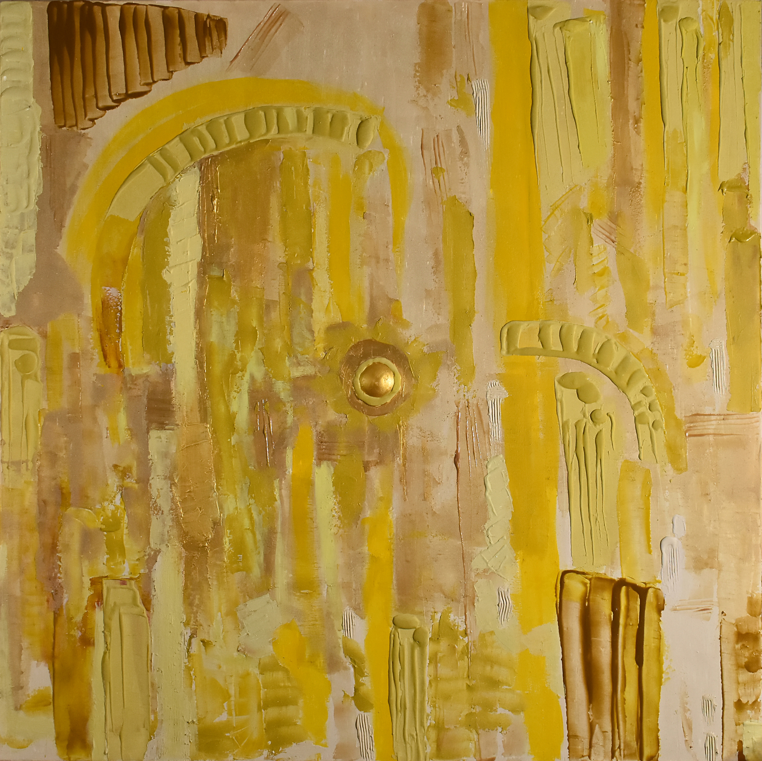 Trancedental - Pigment powders, bas-relief elements, mixed technique